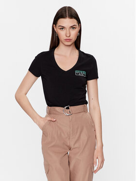 Guess Guess T-Shirt W3YI38 J1314 Černá Slim Fit