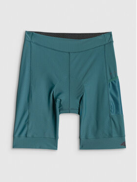 4F 4F Szorty rowerowe GET LOST FEEL FOUND Zielony Slim Fit