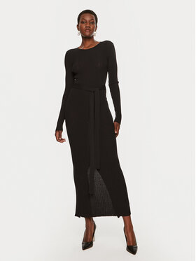 TWINSET TWINSET Rochie tricotată 242TP3043 Negru Slim Fit