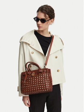 Tommy Hilfiger Tommy Hilfiger Handtasche American Icon Mini Tote Braided AW0AW18734 Braun