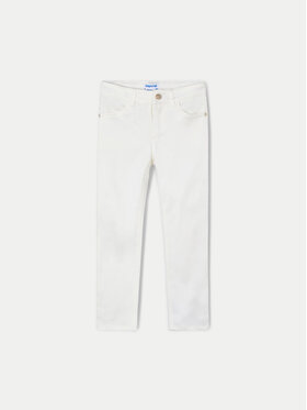 Mayoral Mayoral Pantaloni din material 3553 Écru Regular Fit
