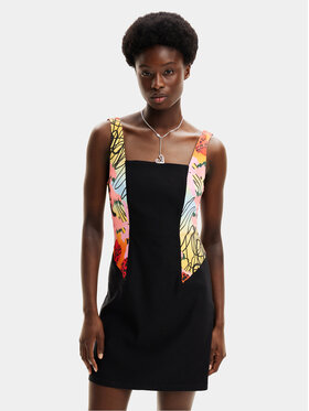 Desigual Desigual Літня сукня MONSIEUR CHRISTIAN LACROIX Marbella 24SWVW75 Чорний Slim Fit