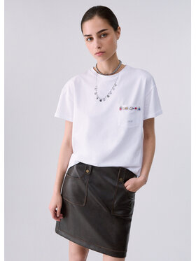 Liu Jo Liu Jo T-Shirt WF6434J0088L9368 Biały Regular Fit