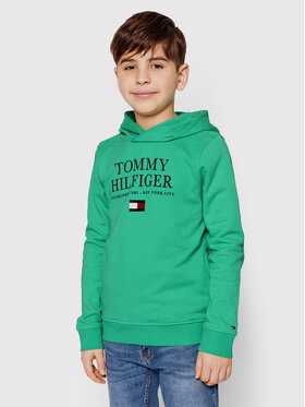 Tommy Hilfiger Tommy Hilfiger Majica dugih rukava Logo KB0KB07027 D Zelena Regular Fit