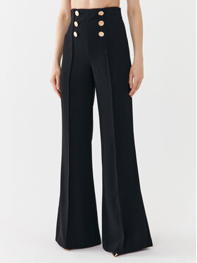 Elisabetta Franchi Elisabetta Franchi Stoffhose PA-024-36E2-V300 Schwarz Wide Leg