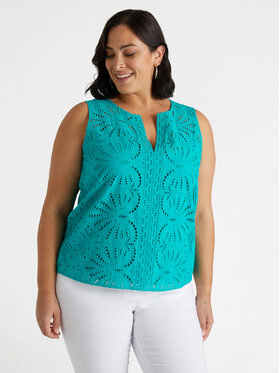 Fiorella Rubino Fiorella Rubino Top D243T000245N005 Verde Regular Fit