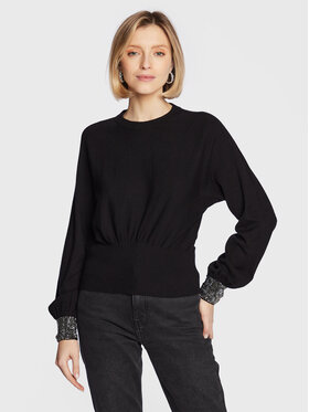 Guess Guess Pulover W3RR06 Z2ZK2 Črna Relaxed Fit
