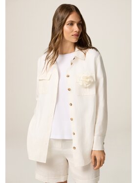 Oltre Oltre Camicia 5197J000751N011 Bianco Over Fit