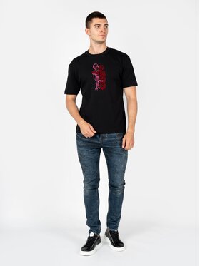 Les Hommes Les Hommes T-Shirt LBT1007700D Μαύρο Regular Fit