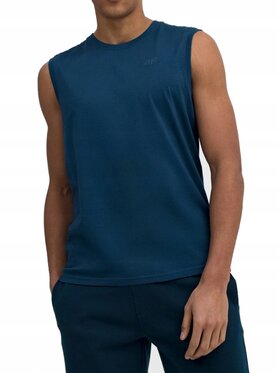 4F 4F T-Shirt 4FSS23TSLEM016-32S Niebieski Standard Fit