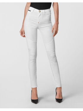 PHILIPP PLEIN PHILIPP PLEIN Jeansy 921 Bílá Slim Fit