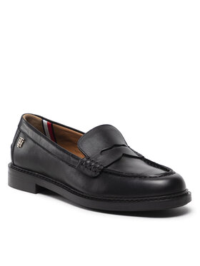 Tommy Hilfiger Tommy Hilfiger Lordsy Th Preppy Flat Loafer FW0FW06676 Čierna