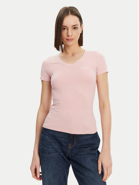 Guess Guess Póló O5RI02 KBBU1 Rózsaszín Regular Fit