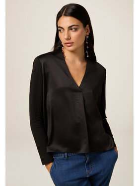 Oltre Oltre Blusa G388J004175N033 Nero Regular Fit