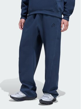 adidas adidas Spodnie materiałowe 159229 Niebieski jasny Loose Fit