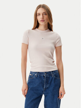 Calvin Klein Jeans Calvin Klein Jeans T-Shirt J20J225245 Růžová Slim Fit