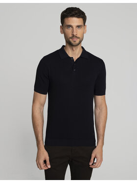 Borgio Borgio Polo sturno Granatowy Classic Fit