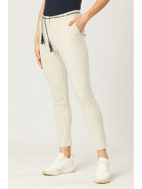 QUIOSQUE QUIOSQUE Spodnie damskie 3LL002 Beżowy Regular Fit