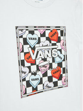 Vans Majica Box Candy Hearts VN0A5LEF Bela Regular Fit