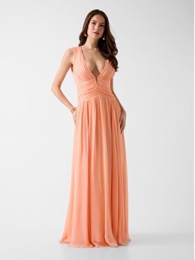 Marciano Guess Marciano Guess Večerna obleka G6GK14 W2374 Svetlo oranžna Regular Fit