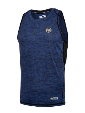PITBULL PITBULL Koszulka techniczna Tank Top Rashguard Performance Pro plus New Logo L Granatowy Regular Fit