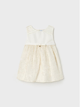 Mayoral Mayoral Elegantes Kleid 1947 Écru Regular Fit