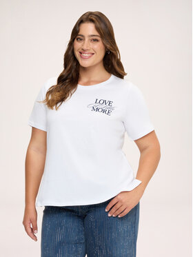 Fiorella Rubino Fiorella Rubino T-Shirt G069L009582N011 Biały Regular Fit