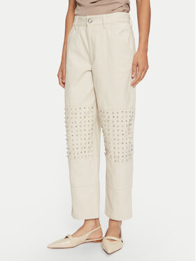 PINKO PINKO Stoffhose 104429 A284 Écru Regular Fit