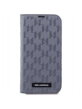 KARL LAGERFELD KARL LAGERFELD Etui na telefon Saffiano Monogram Srebrny