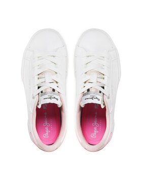 Pepe Jeans Tenis Superge Kenton Basic Girl PGS30549 Bela