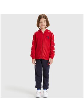 Diadora Diadora Komplet dresowy DIADORA JU.HD FZ TRACKSUIT CUBIC Czerwony Regular Fit