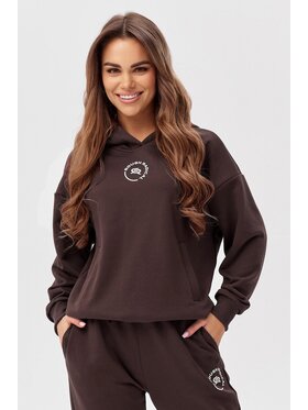 ROUGH RADICAL ROUGH RADICAL Bluza COTTON ACTIVE HOODIE WOMEN Brązowy Regular Fit