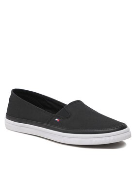 Tommy Hilfiger Tommy Hilfiger Sneakers aus Stoff Essential Kesha Slip-On FW0FW07121 Schwarz