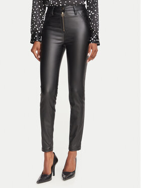 Rinascimento Rinascimento Tehisnahast püksid CFC0130092003 Must Flare Fit