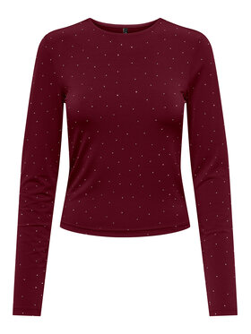 ONLY ONLY Bluza Zita 15358986 Bordo rdeča Regular Fit