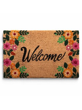 MIAhome MIAhome Wycieraczka wejściowa kokosowa Welcome 45x75 cm Brązowy