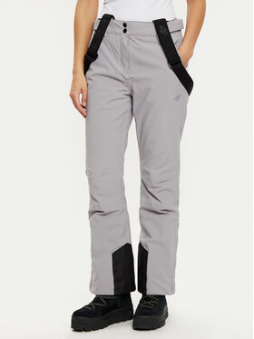 4F 4F Spodnie narciarskie 4FWAW24TFTRF0754 Szary Regular Fit