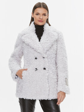 Patrizia Pepe Patrizia Pepe Báránybőr kabát 2O0116/E009-W356 Szürke Regular Fit