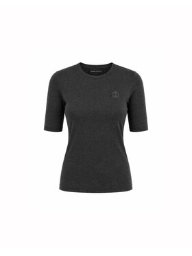 Magda Matyja Magda Matyja Bluzka SLOW TOP GREY Szary Regular Fit