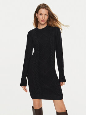 Guess Guess Rochie tricotată Serena W4BK17 Z3HW0 Negru Regular Fit