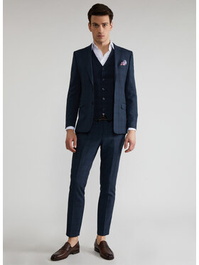 Pako Lorente Pako Lorente Marynarka P22SF-3G-024 Granatowy Slim Fit
