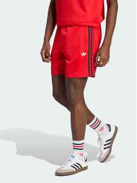 adidas adidas Szorty materiałowe 158529 Czerwony Regular Fit