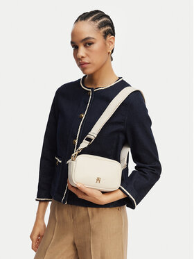 Tommy Hilfiger Tommy Hilfiger Borsetta Th Logotape Camera Bag AW0AW18741 Bianco