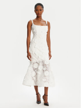 BARDOT BARDOT Kokteiļkleita Marico Lace 60000DB Balts Regular Fit
