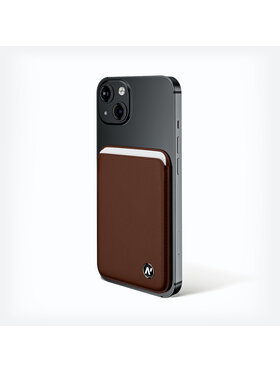 napo gloves napo gloves Etui na karty kredytowe iPhone 13, 14, 15, 16 Brązowy