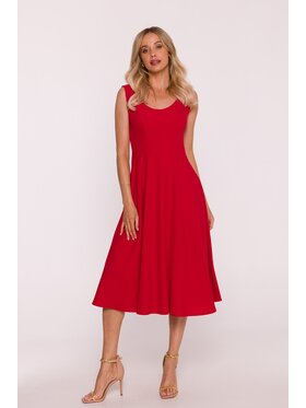 Stylove Stylove Sukienka codzienna s424 Czerwony A-Line Fit