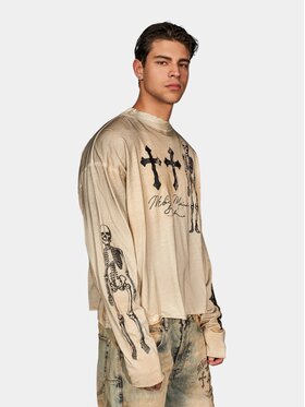MADE BY SOCIETY MADE BY SOCIETY T-Shirt Absolute Dark - T17794 Beżowy Basic Fit