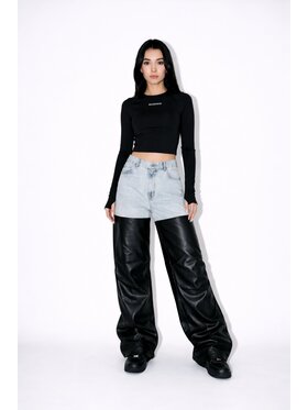 MissDenim MissDenim Jeansy Wide Leg Jeans Niebieski Baggy Fit