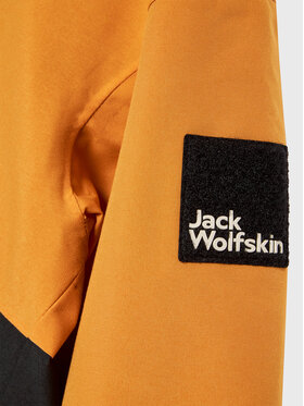 Jack Wolfskin Dežna Jakna Teen 2L 1609801 Rumena Regular Fit