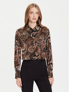 Guess Guess Košile W5BH78 W2770 Hnědá Regular Fit